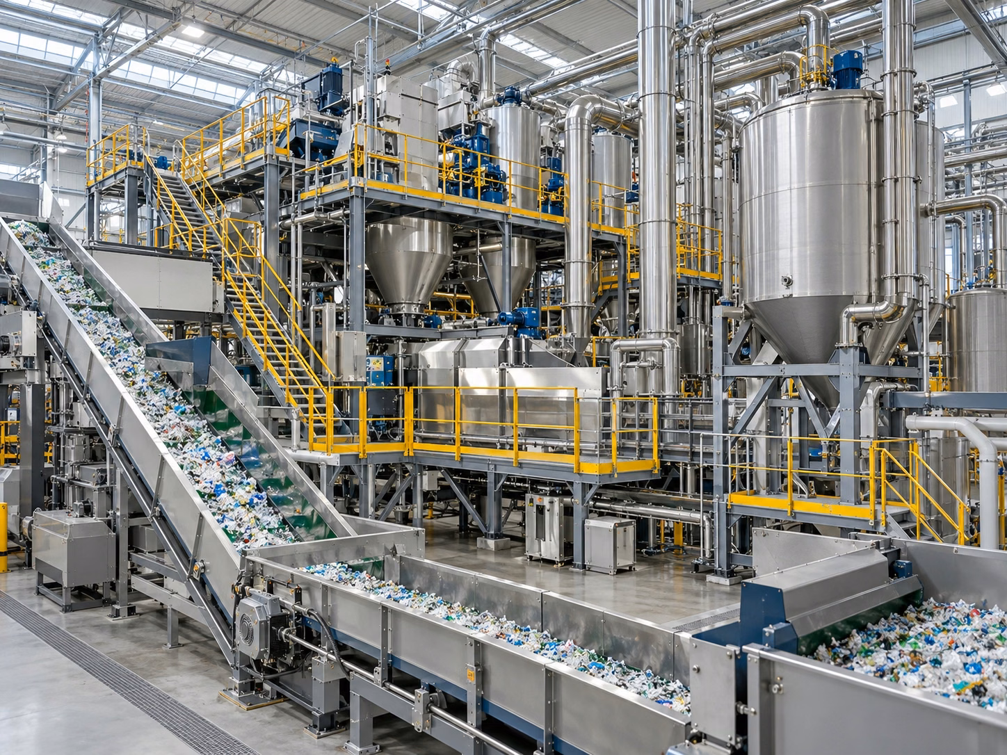 Usina de reciclagem de alta tecnologia